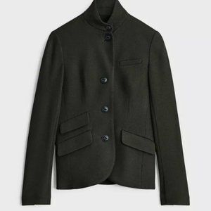 Rag and Bone Slade Blazer Jacket Army Green 0 XS like new